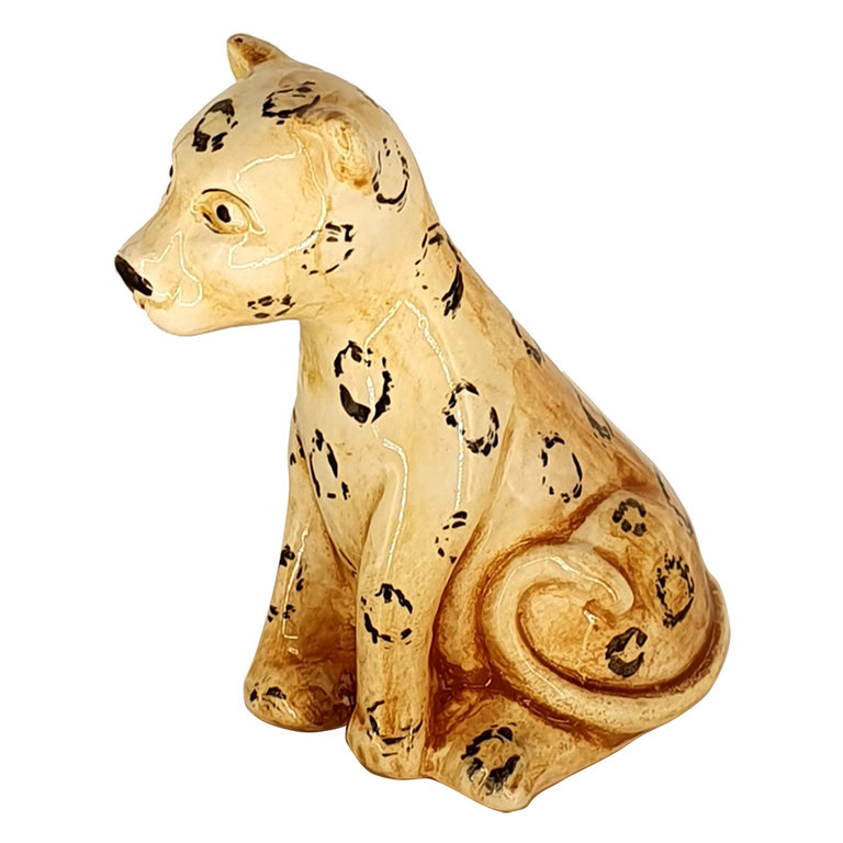 Les Ottomans Ceramic place holder - sitting leopard