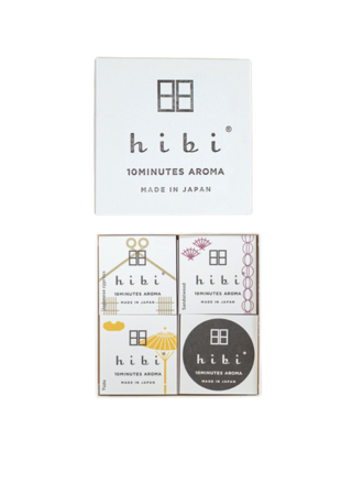 Hibi Gift box - 10 minuten wierrook lucifers - Japanse geuren Hibi Gift box - 10 minuten wierrook lucifers - Japanse geuren