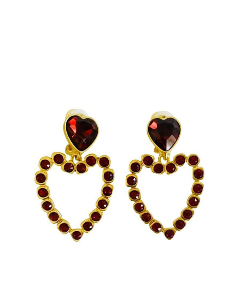 Vintage Oscar de la Renta - Heart earrings