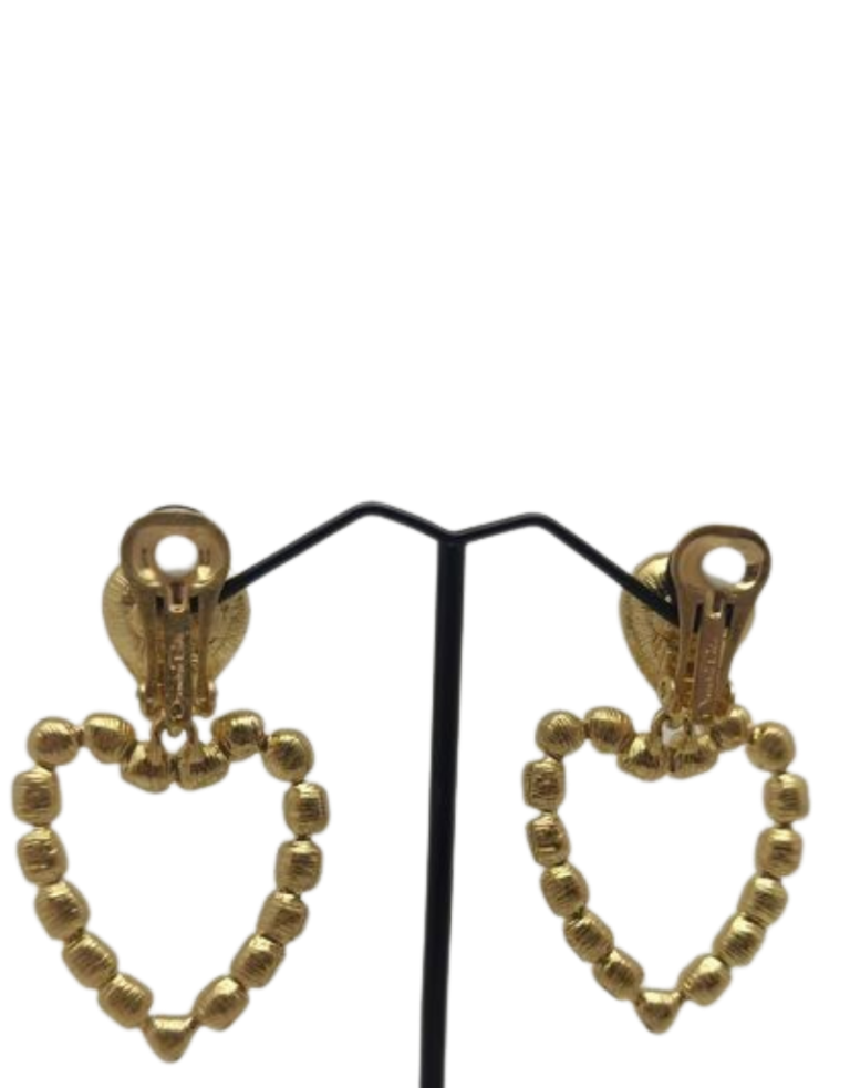 Vintage Oscar de la Renta - Heart earrings