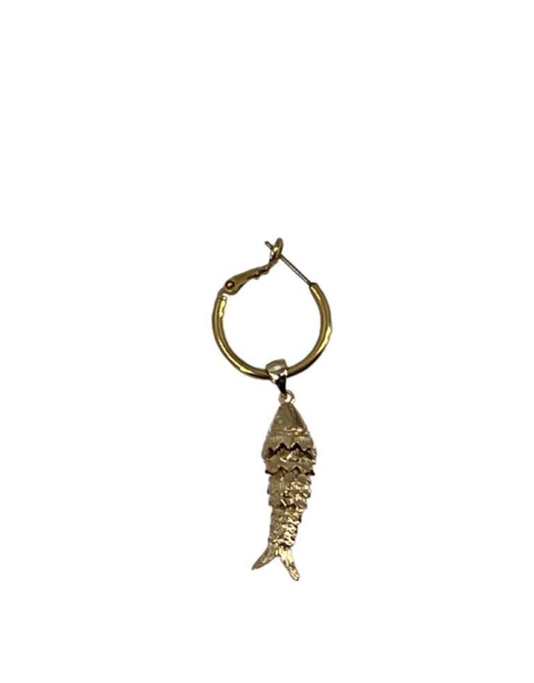 Petra Reijrink Single earring - Gold plated charm - 5 variations