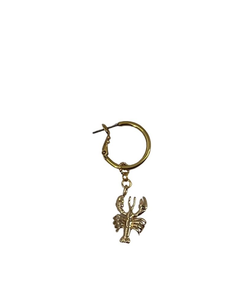 Petra Reijrink Single earring - Gold plated charm - 5 variations