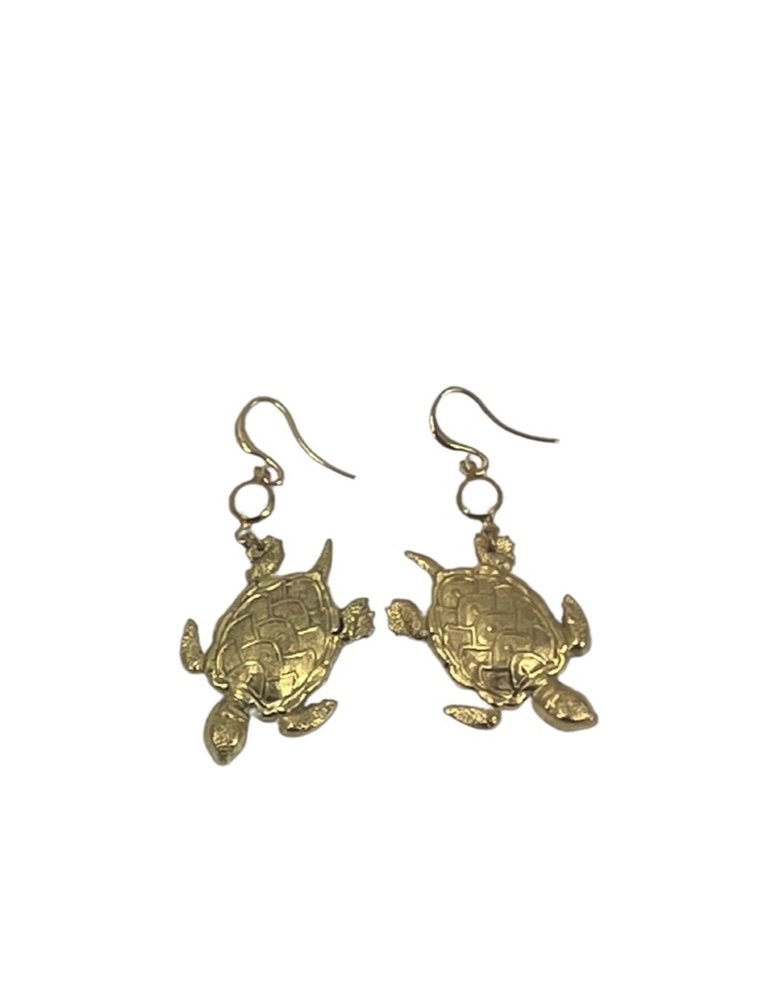 Petra Reijrink Pair of earrings - gold plated sea creatures - 4 variations