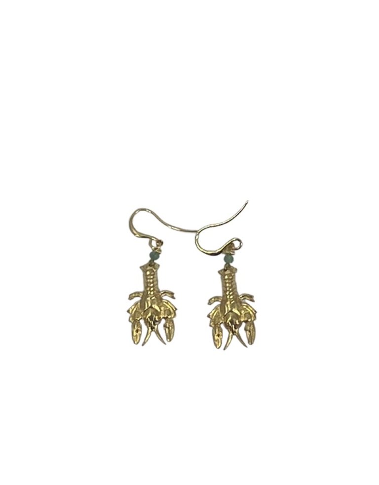 Petra Reijrink Pair of earrings - gold plated sea creatures - 4 variations