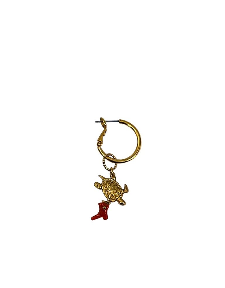 Petra Reijrink Single earring - antique coral - 4 variations