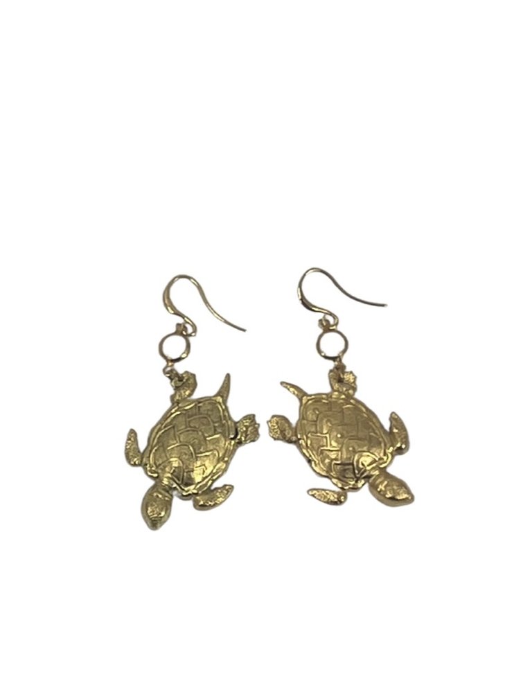 Petra Reijrink Pair of earrings - gold plated sea creatures - 4 variations