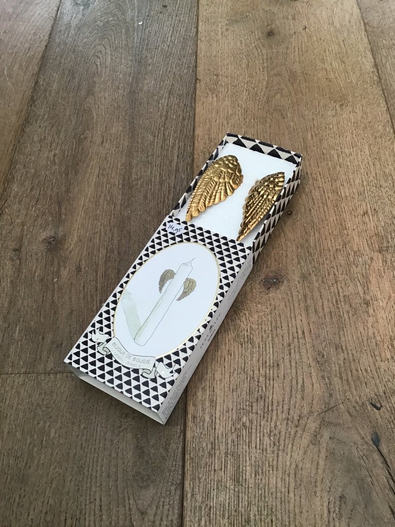 Boncoeurs Kaars decoratie - vleugels