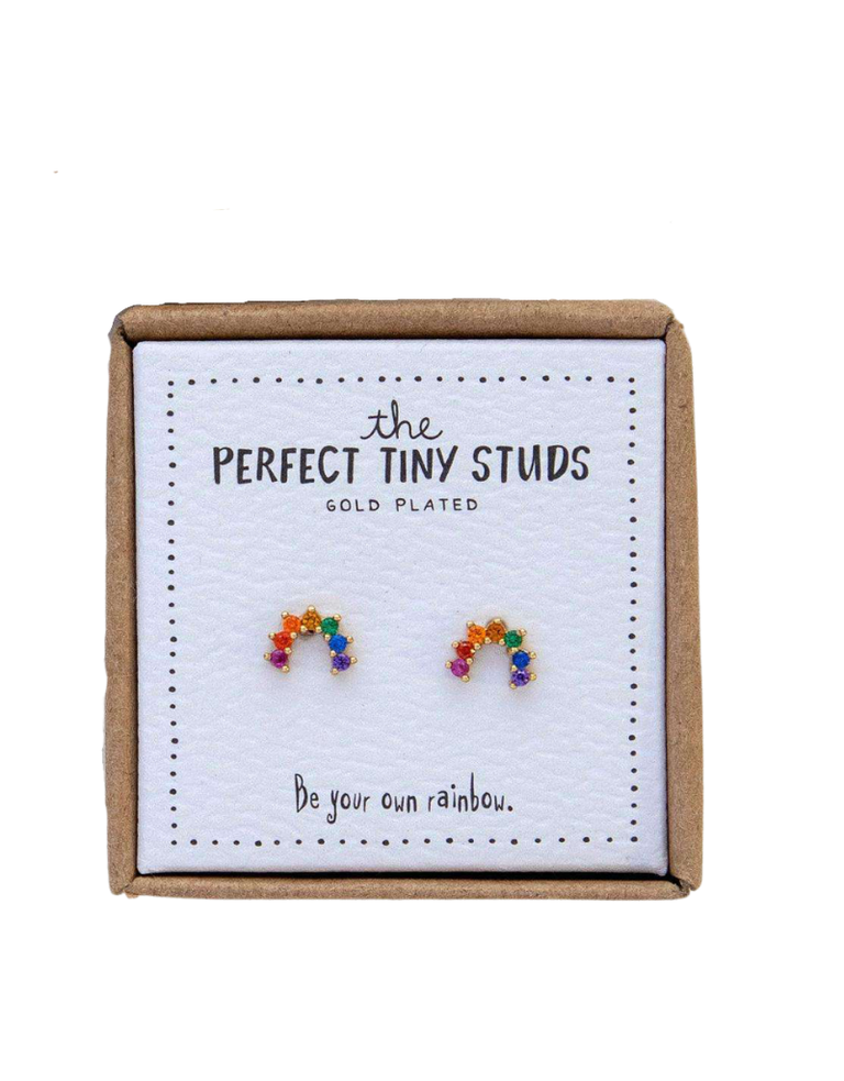 Noï/Natural Life Earrings tiny studs rainbows