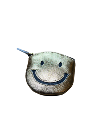 Noï/Natural Life Golden smiley leather pouch Noï/Natural Life Golden smiley leather pouch