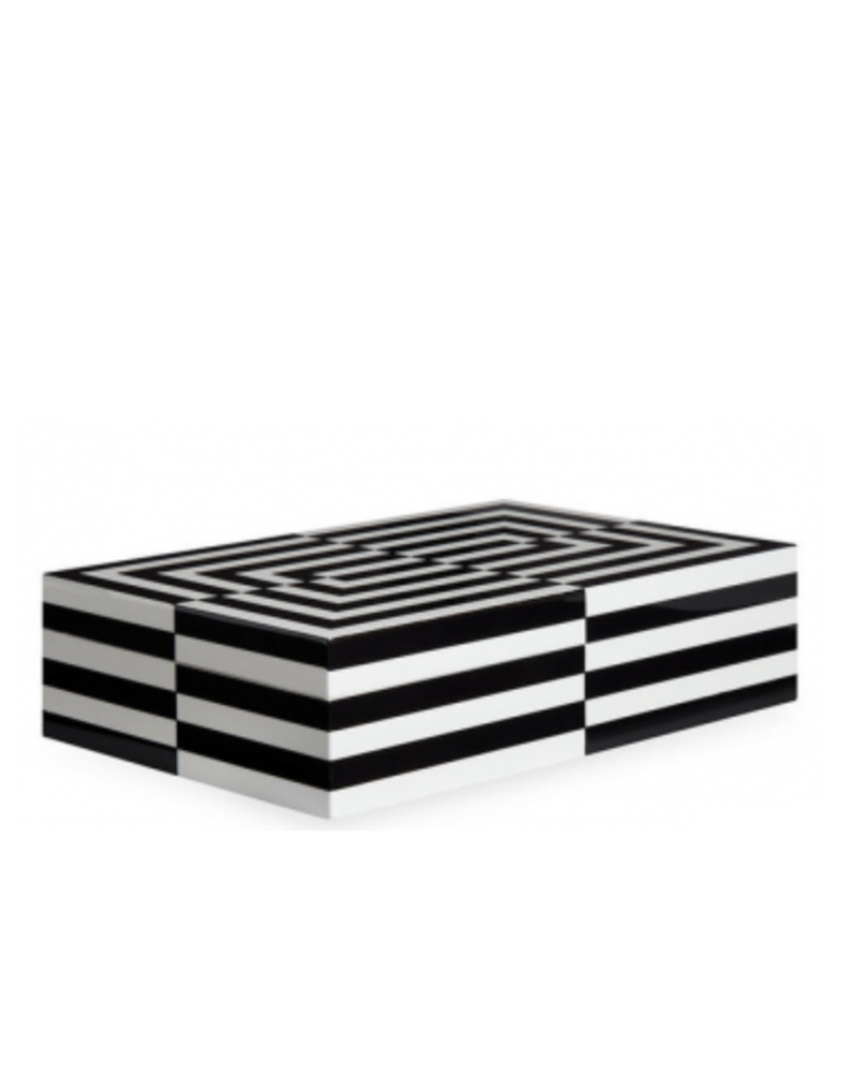 Jonathan Adler Op art lacquer box - Large