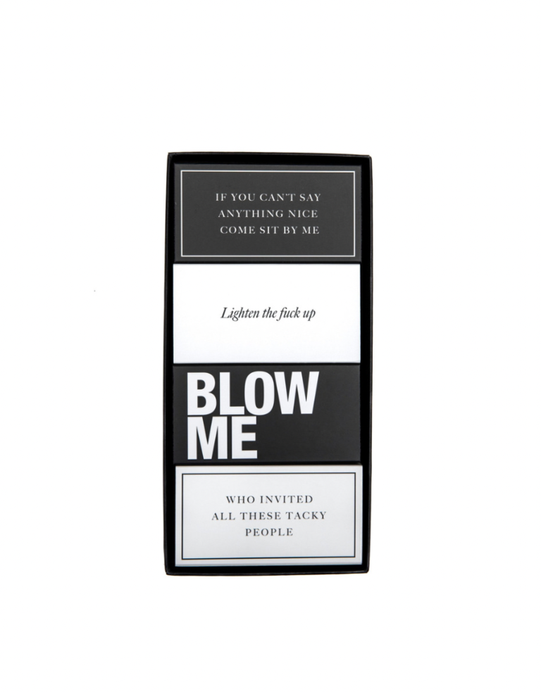 Cardsome Matches - Gift box Black & White