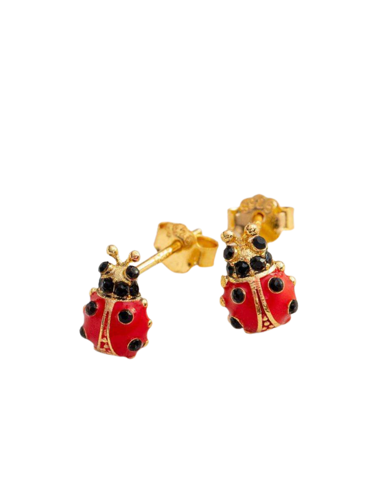 Noï/Natural Life Tiny studs - lady bugs - earrings