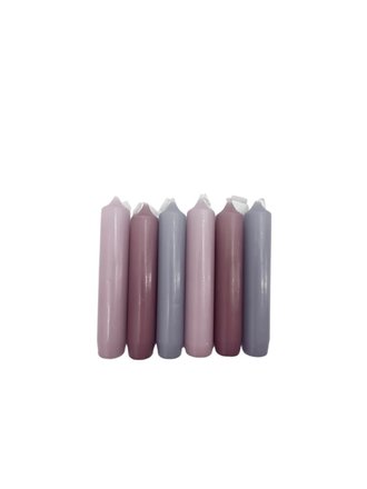 Rustik Lys Short candle set -  Purples Rustik Lys Short candle set -  Purples