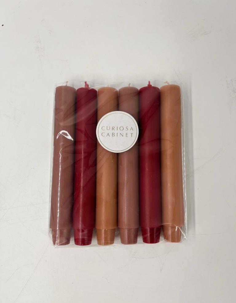 Rustik Lys Diner kaarsen set - Blos - 18 cm