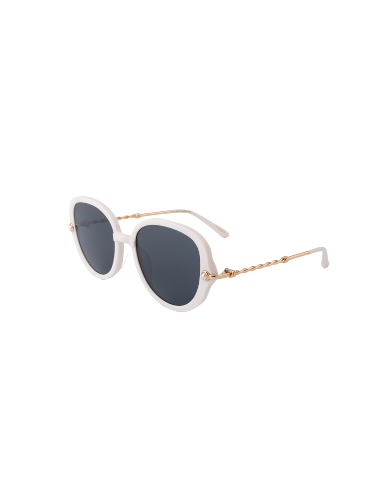 For Art's Sake Primrose Sunglasses - White
