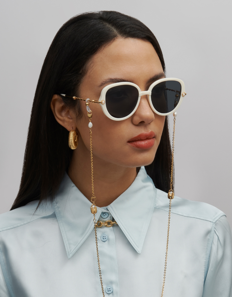 For Art's Sake Primrose Sunglasses - White