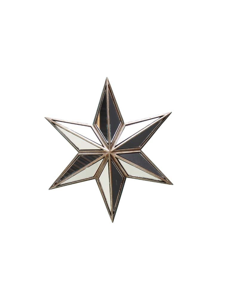 Wall star with mirrors