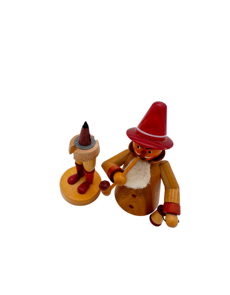 Vintage Räuchermann -  Rookmannetje met lantaarn