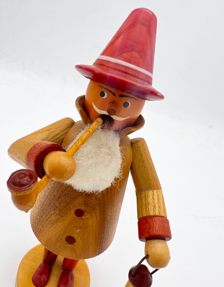 Vintage Räuchermann -  Rookmannetje met lantaarn