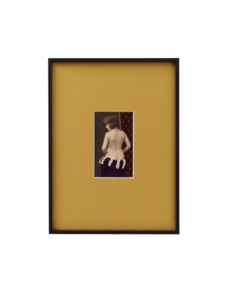Depth of Field Nude in gold -  Historical Photograph Depth of Field Nude in gold -  Historical Photograph