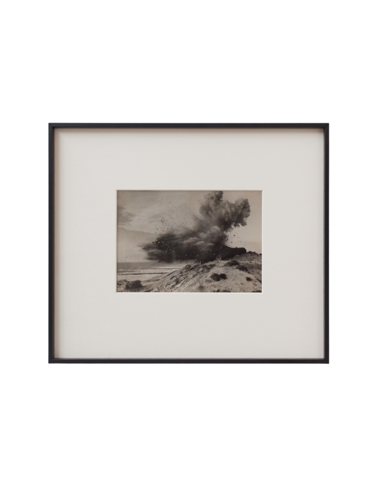 Depth of Field Antique photograph - Bunker Explosion