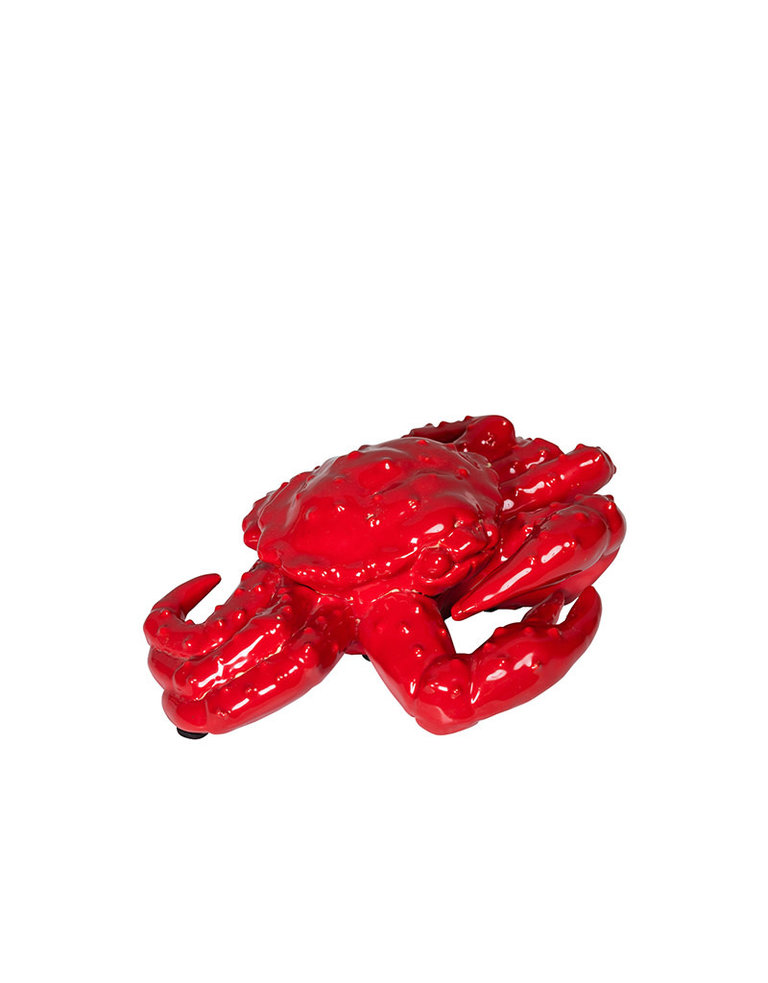 Red ceramic crab