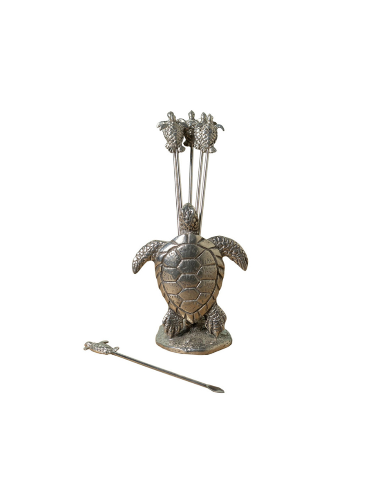 Cocktail prikker set - Schildpad