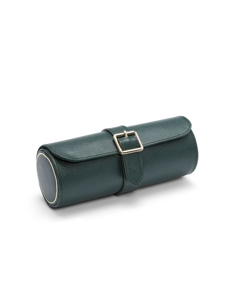 WOLF Watch and jewelry travel Roll  - British Racing Green