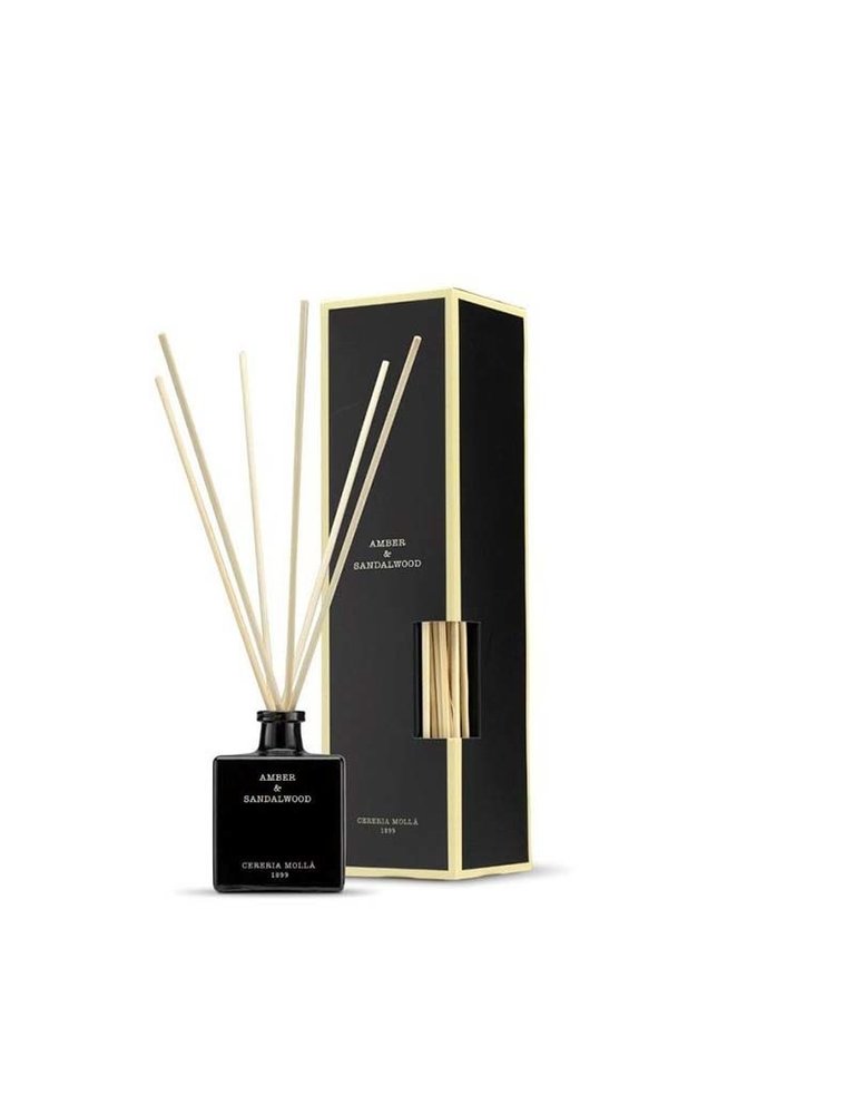 Cerería Mollá 1899 Geurstokjes - Amber & Sandalwood (100  ml)