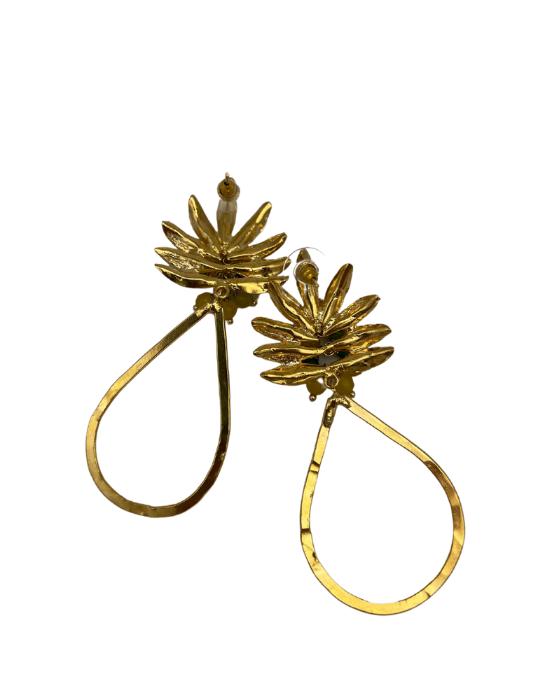 m'Anais Gloria earrings - Large pineapple hoop earrings