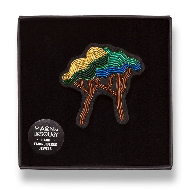 Macon & Lesquoy Brooch - Umbrella Pine trees