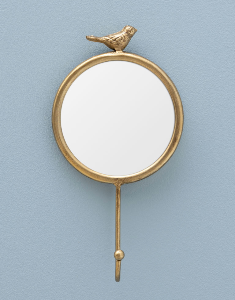 Mirror and hook - small bird