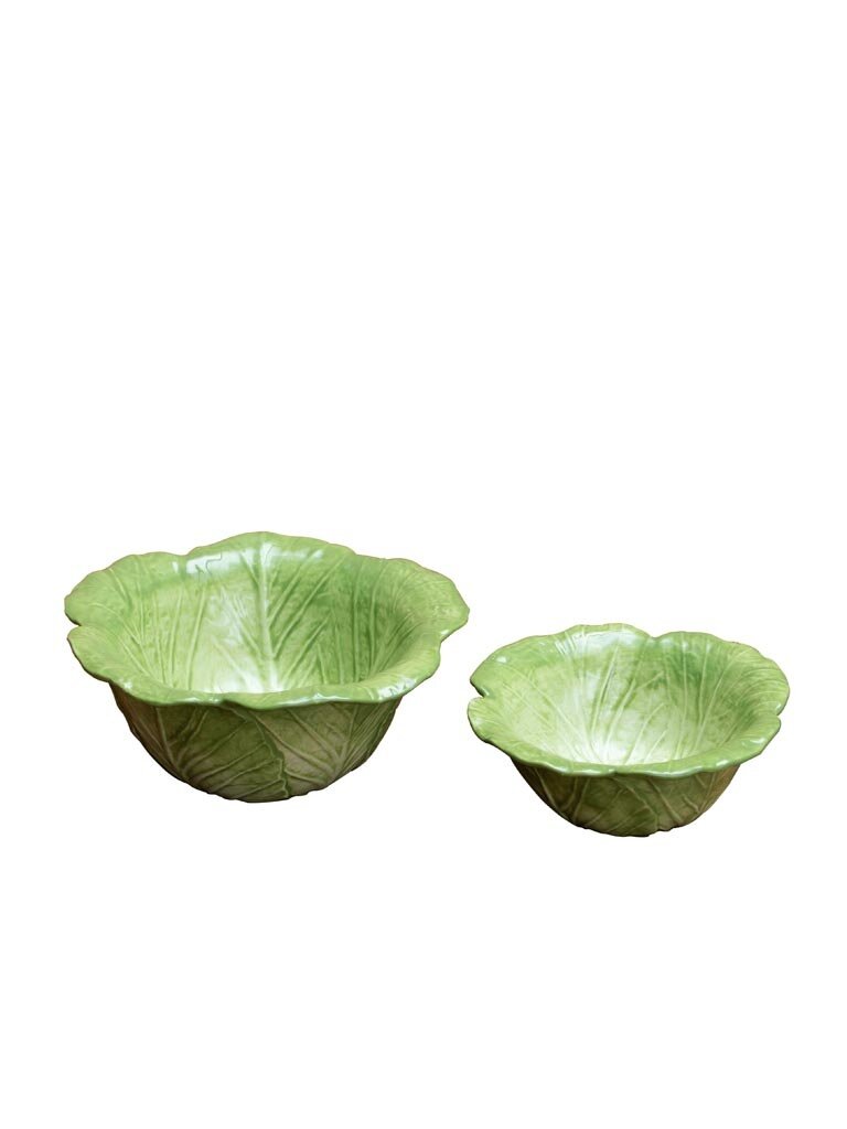 Set of two Cabbage bowls