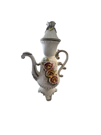 Vintage Franse vintage grote koffie- of theepot - Romantisch Vintage Franse vintage grote koffie- of theepot - Romantisch