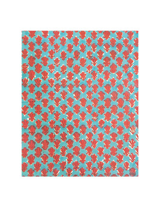Les Ottomans Cotton Ikat table cloth  -  Green and Orange Les Ottomans Cotton Ikat table cloth  -  Green and Orange