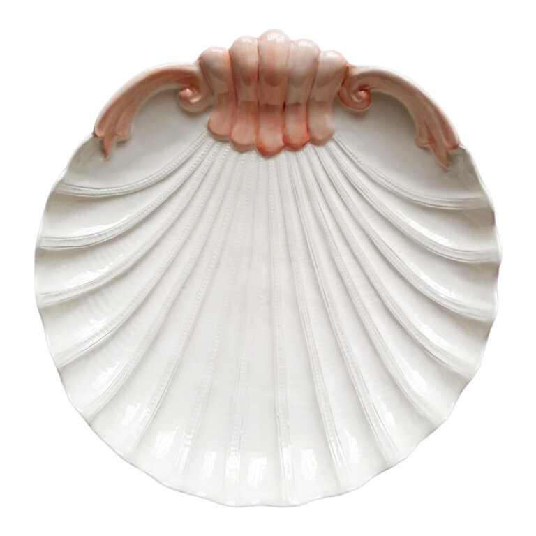 Les Ottomans Les Ottomans Ceramic shell fruits de mer plate