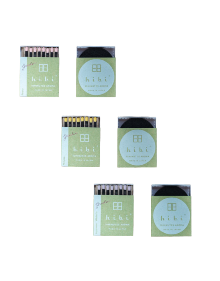 Hibi Hibi Matches - 3 Garden scents