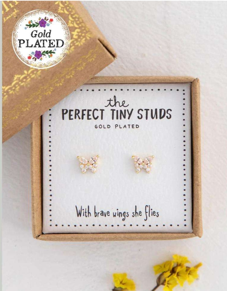 Noï/Natural Life Tiny studs - Butterfly earrings