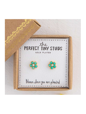 Noï/Natural Life Tiny studs - gilded flower earrings Noï/Natural Life Tiny studs - gilded flower earrings