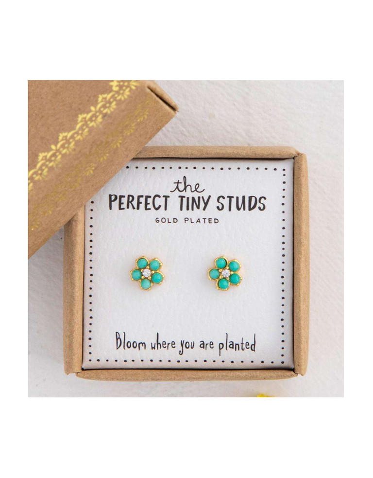 Noï/Natural Life Tiny studs - gilded flower earrings