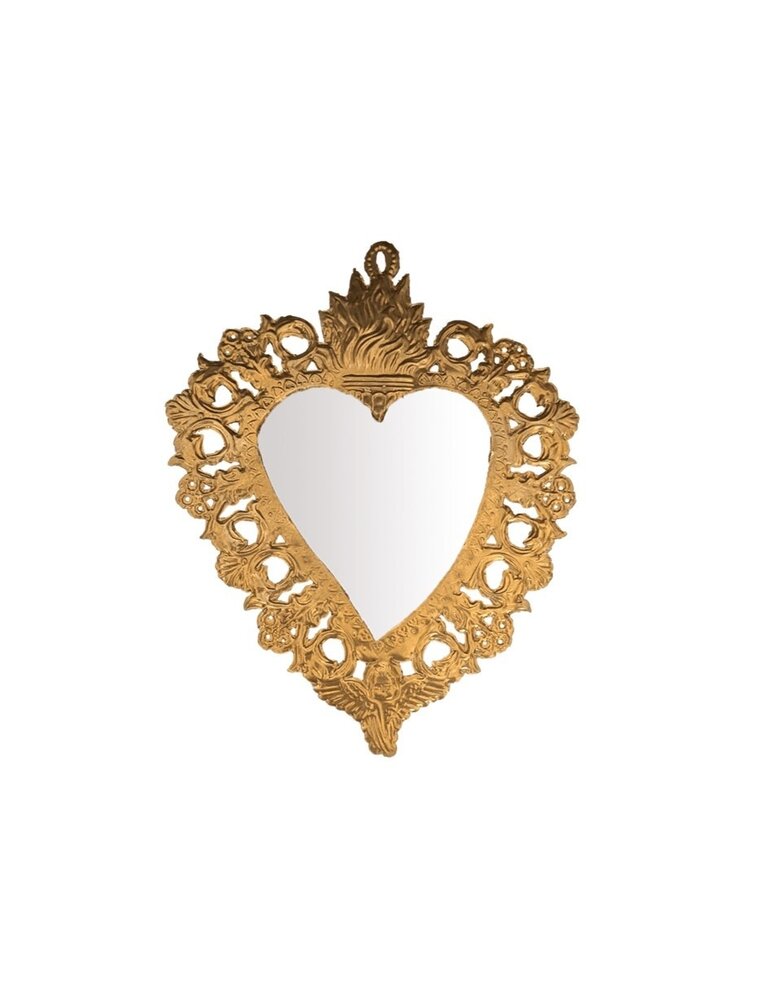 Boncoeurs Maria heart mirror (23,5 x 18,5 cm)