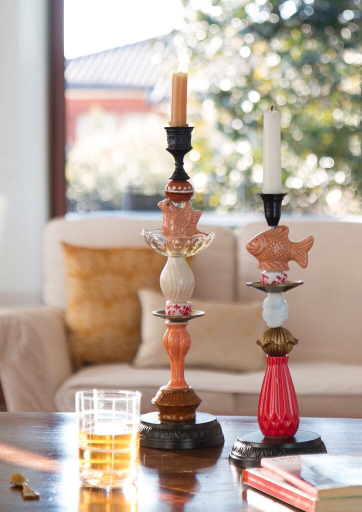 Miho - Unexpected things Ceramic candle stick - My sweet lady