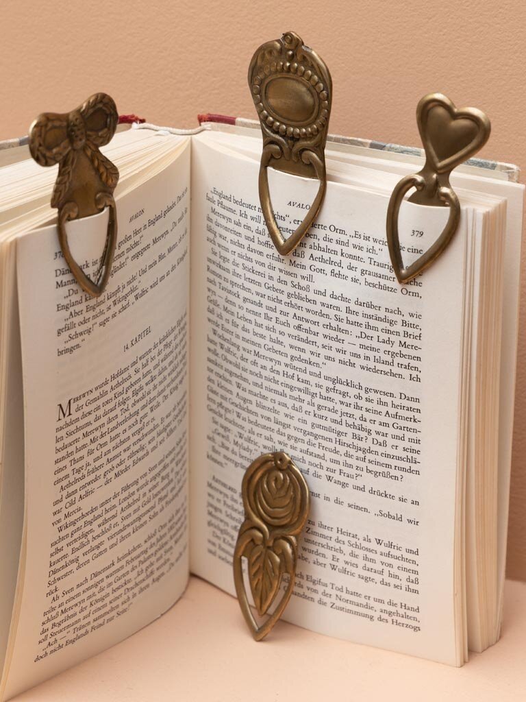 Set of four little bookmarks