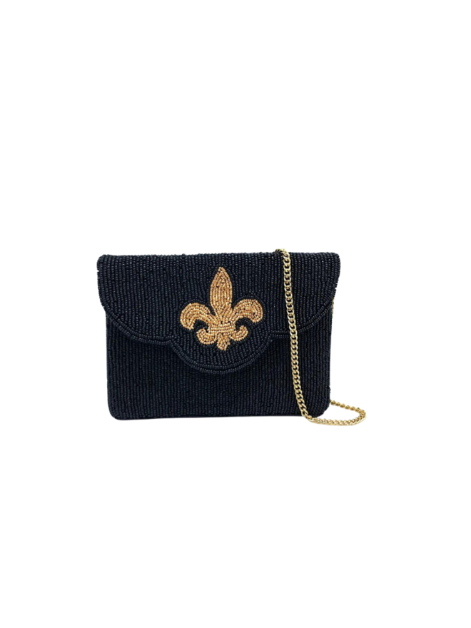 DOUBLE HEAVY FLEUR DE LYS WALLET CHAIN