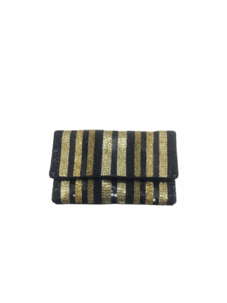 Mini clutch - Zwart en goud Mini clutch - Zwart en goud