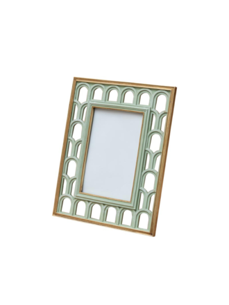Fotolijstje met mint groene bogen Fotolijstje met mint groene bogen