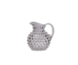 Clear Glass Hobnail Pitcher — The Empty Apartment