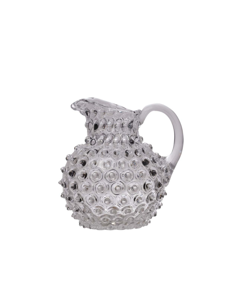 Clear Hobnail pitcher 1 liter