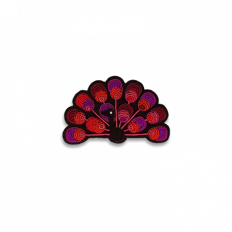 Macon & Lesquoy Brooch - Peacock