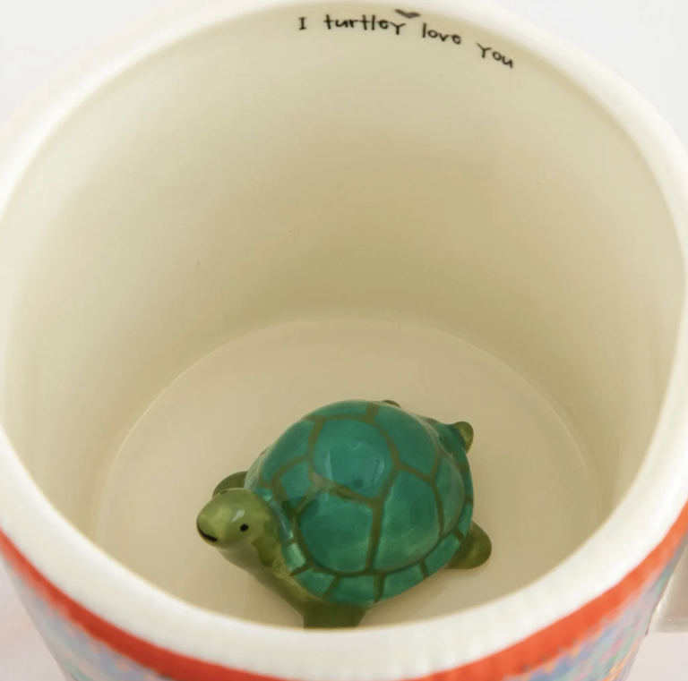 Noï/Natural Life Peekaboo turtle mug